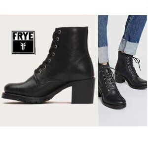 Frye Sabrina Black Ankle Boots Size 6.5